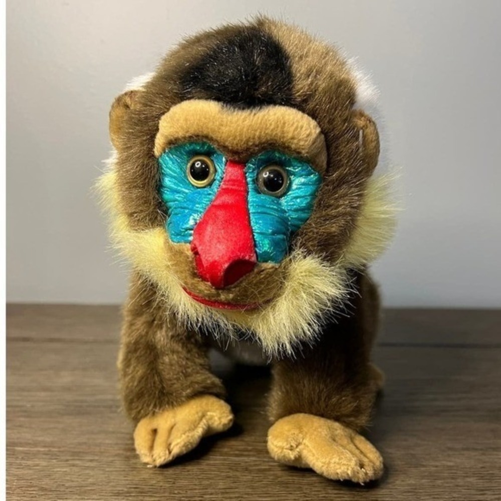 Jungle Joe's Safari Friends Merlin the Mandrill Monkey Plush